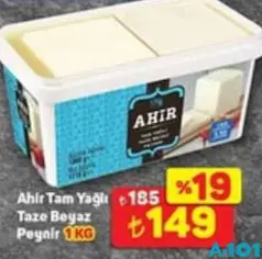 AHİR TAM YAĞLI TAZE BEYAZ PEYNİR 1 KG
